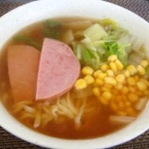 市販のとんこつスープで白菜ラーメン